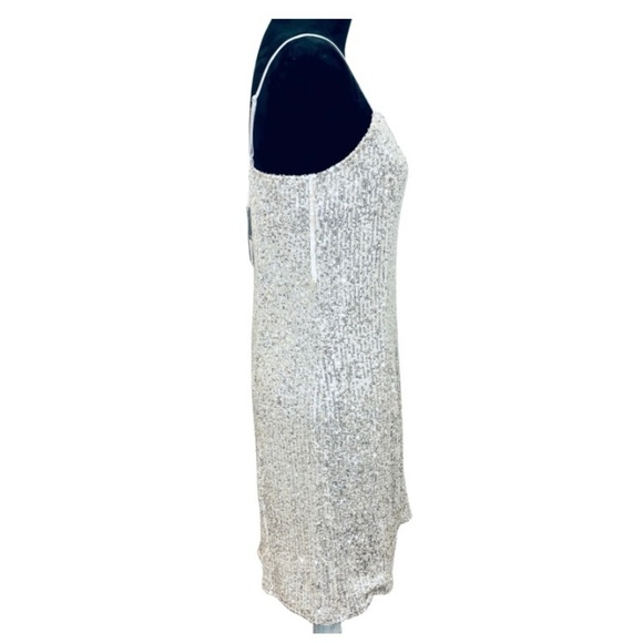 Worthington Womens Sleeveless Sequin Slip Dress Size Small - Picture 7 of 10